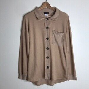Heimish USA long sleeve button down ladies blouse top size small